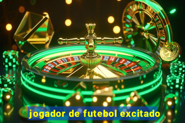 jogador de futebol excitado